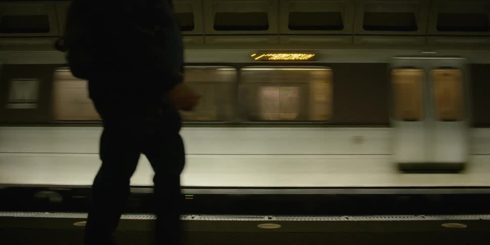 Commuters travel at a subway station
