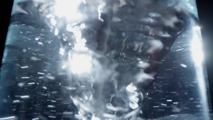 Water swirls in a vortex