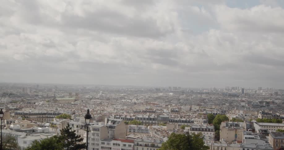 Paris city skyline view from Montmartre