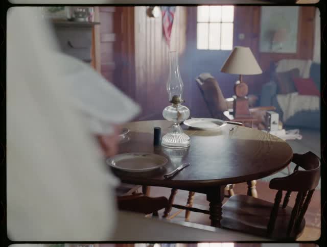 A man washes dishes at home
