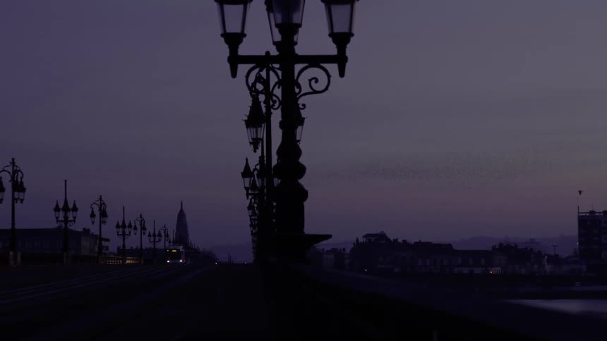 Old Bridge Silhouetted in the Twilight