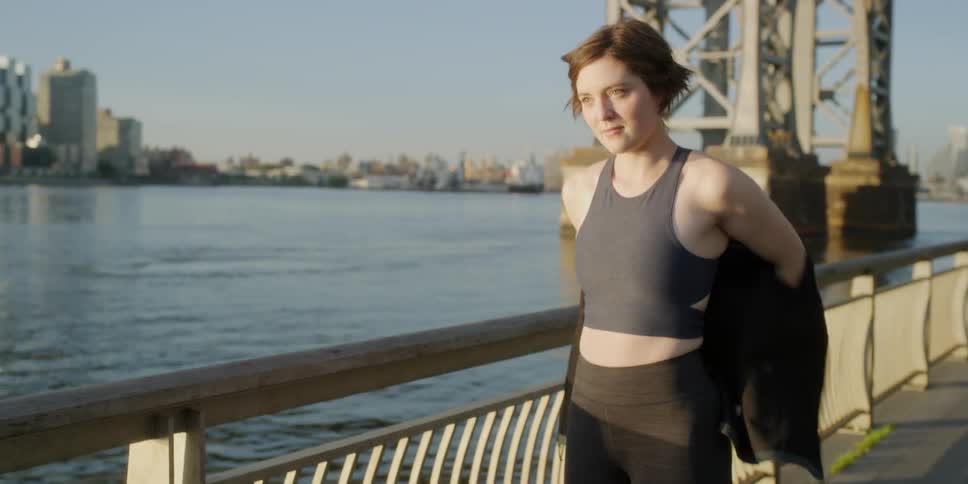 Woman Running In New York