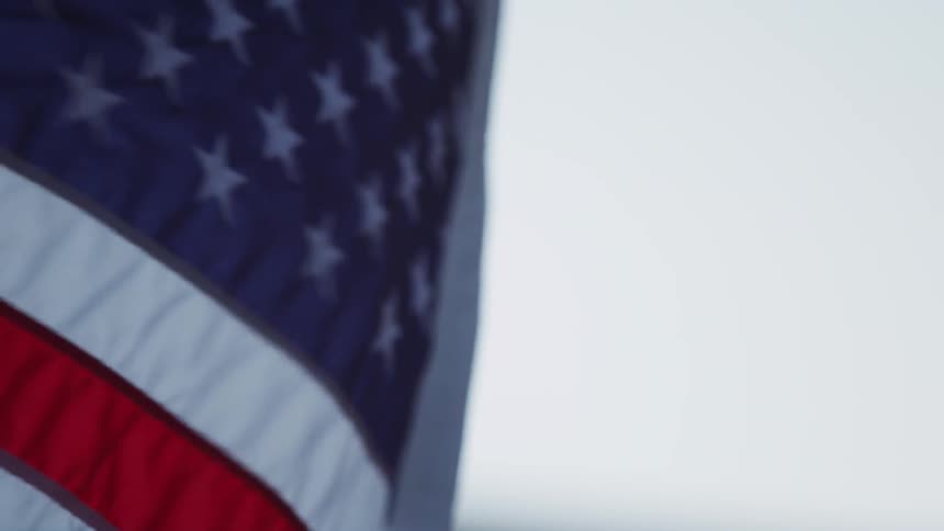 A flag blowing in the wind