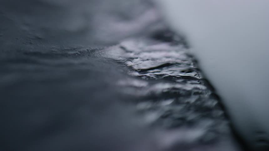 Water is shown as it freezes