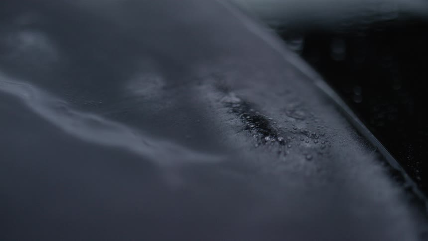 Ice cube spinning and melting
