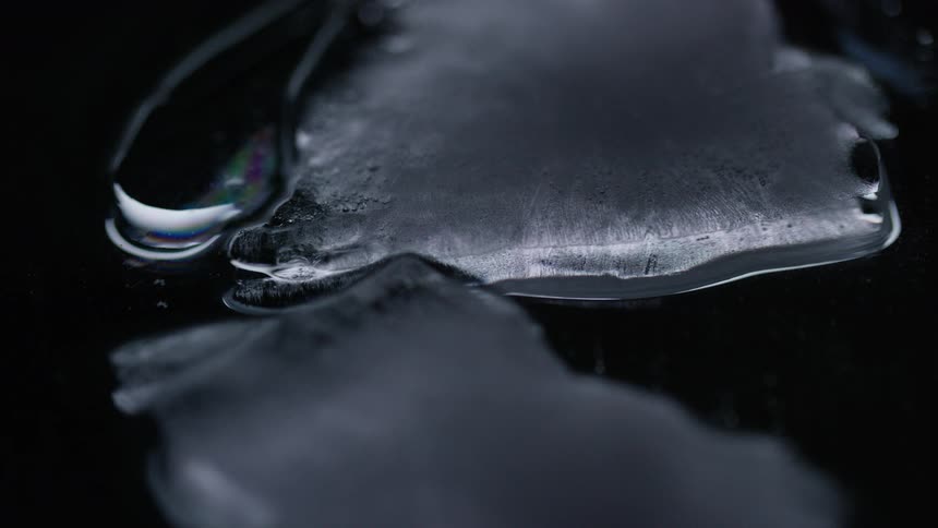 Ice floats on water