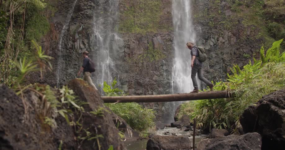 Friends Traveling In Hawaii