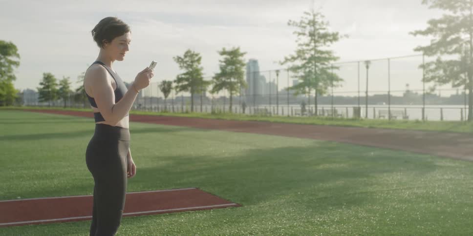 Woman Running In New York