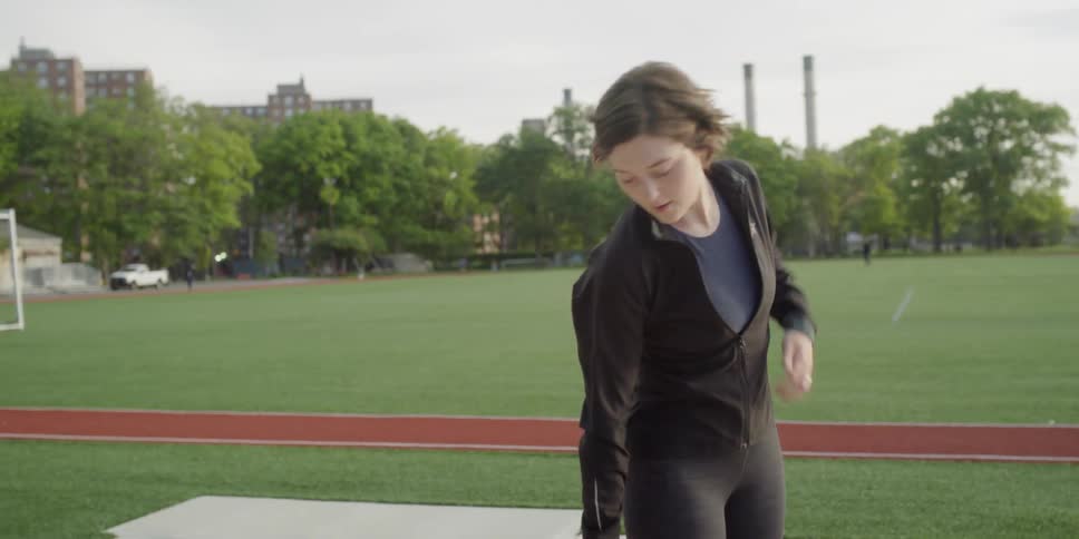 Woman Running In New York