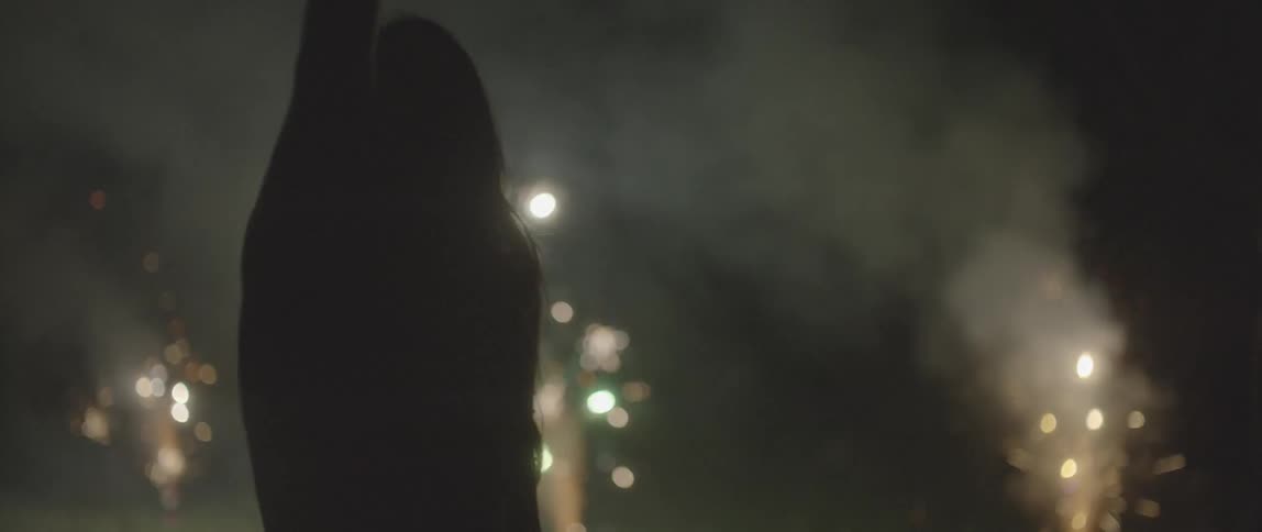 People partying at night
