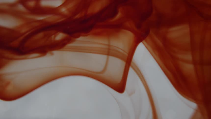 Blood flows and swirls in water