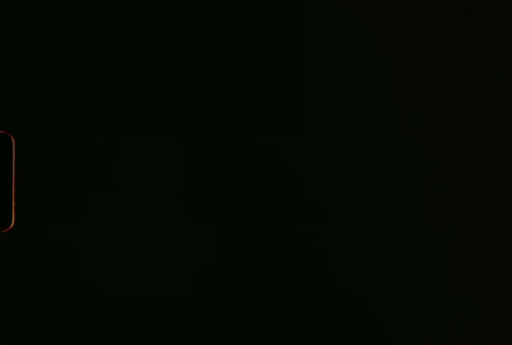 Colored lights flicker in the dark