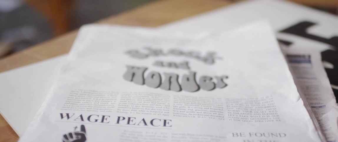 A newspaper sits on the table