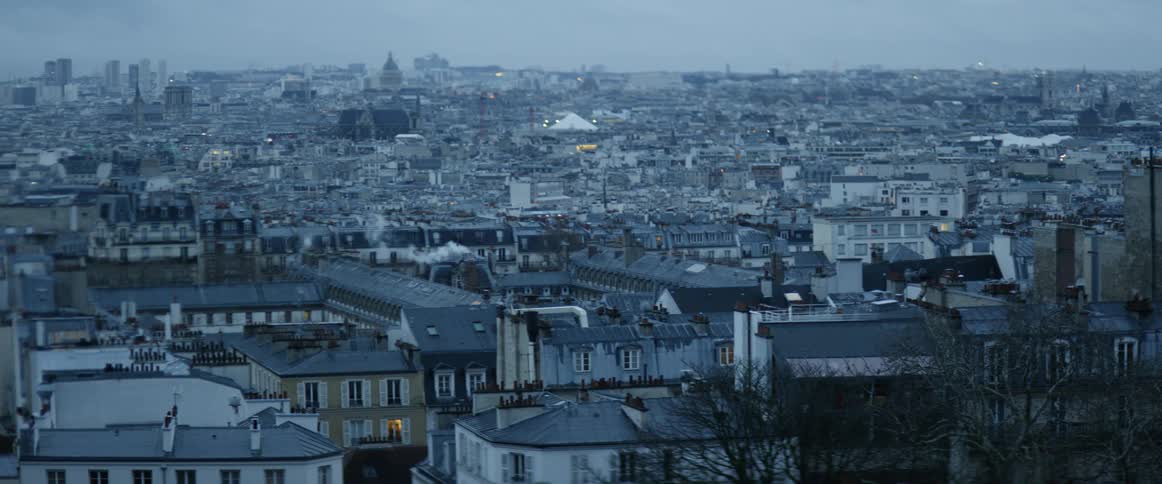 The city is full of many buildings on a cloudy day