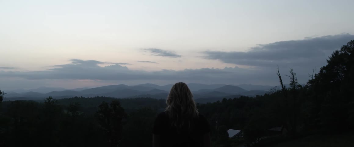 A person staring off at the horizon