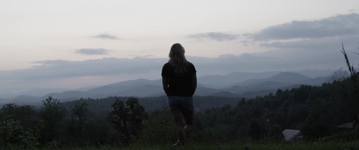 A person staring off at the horizon