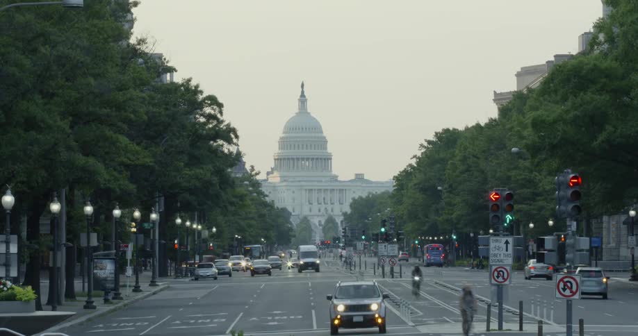 Time lapse view of washington d.c