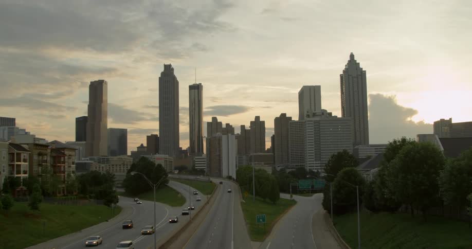 A city skyline