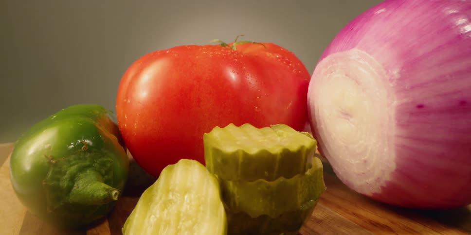 Variety of vegetables on cutting board