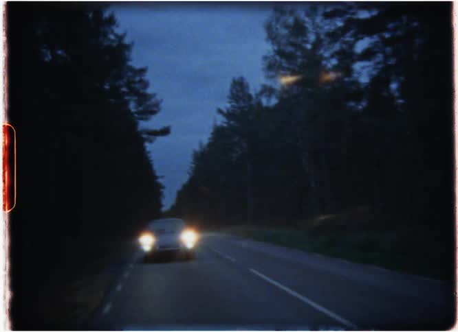 Driving Through Foggy Swedish Forest Super 8