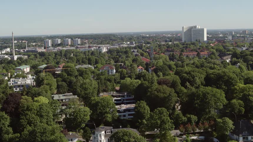 Aerial view of a city