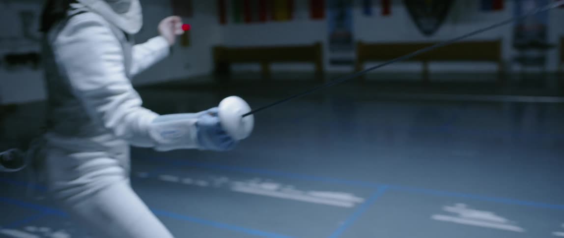Woman Fencing