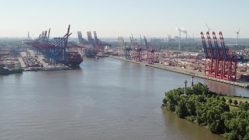 Hamburg Harbor Aerials