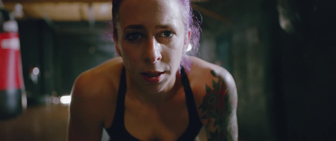 Woman Boxer Training