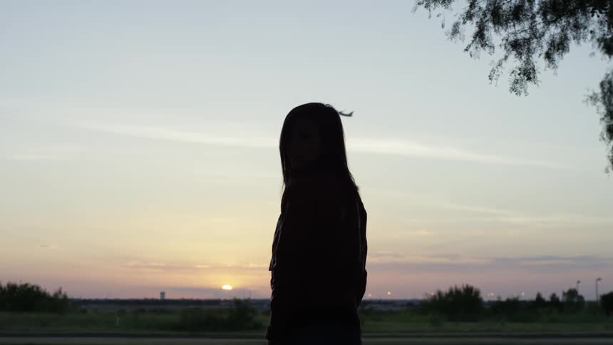 A person staring off at the horizon