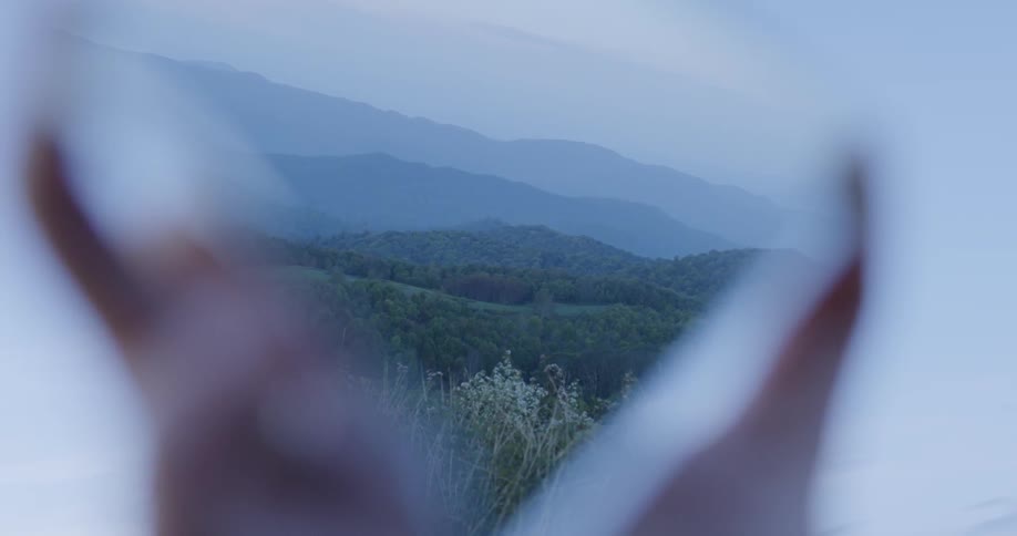 Mountain range on a cloudy day