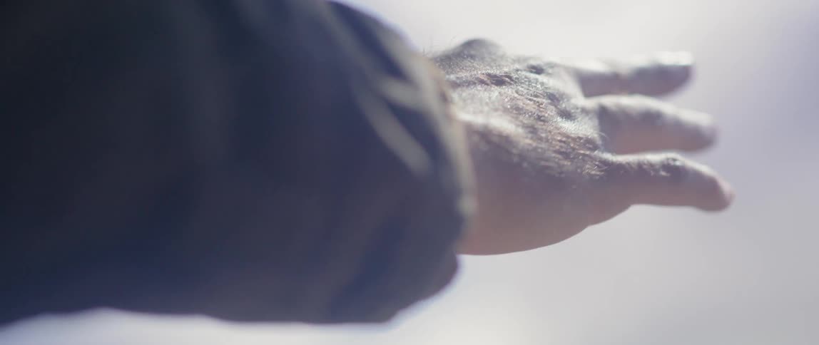 A man reaches out his hand