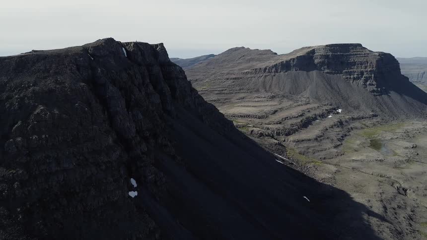 Aerial view of mountains during the day