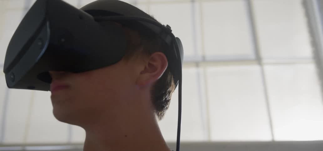 Boy In Vr Headset