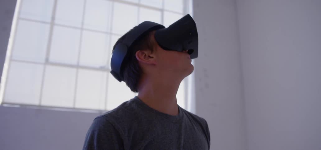 Boy In Vr Headset