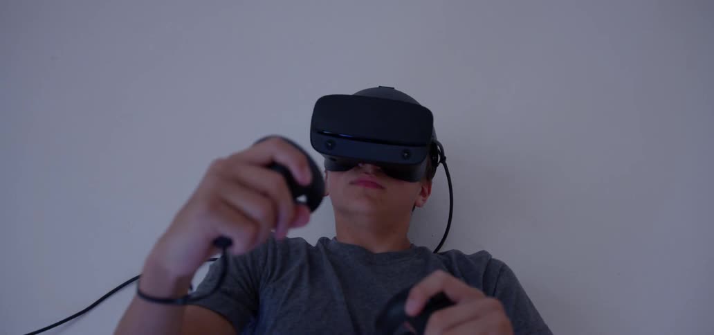 Boy In Vr Headset