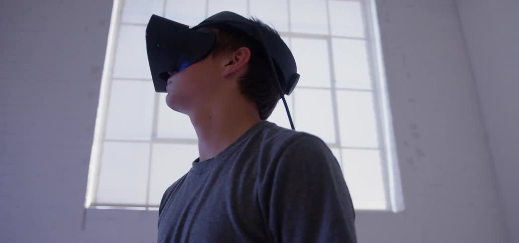 Boy In Vr Headset