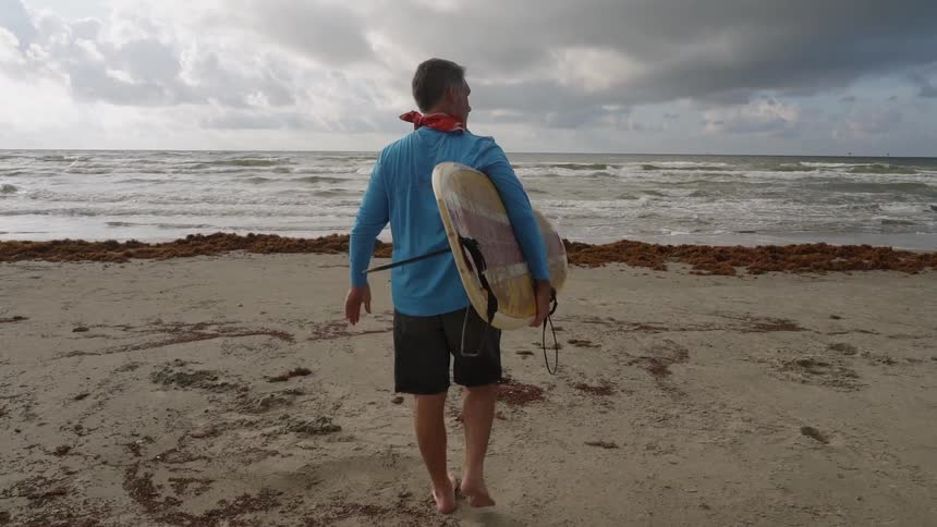 Coastal Fishing And Surfing