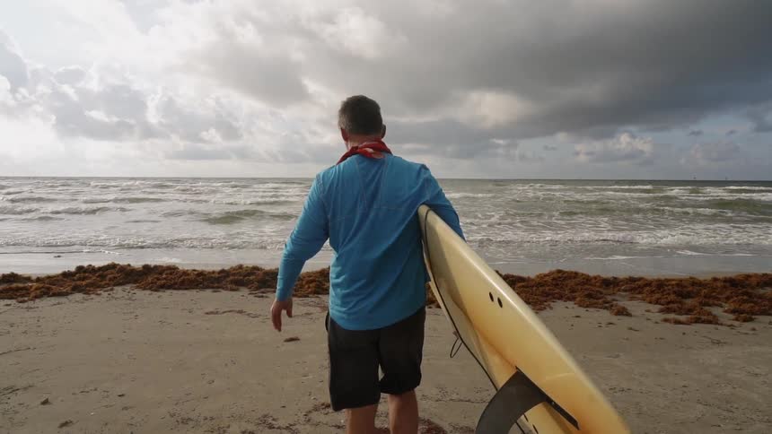 Coastal Fishing And Surfing