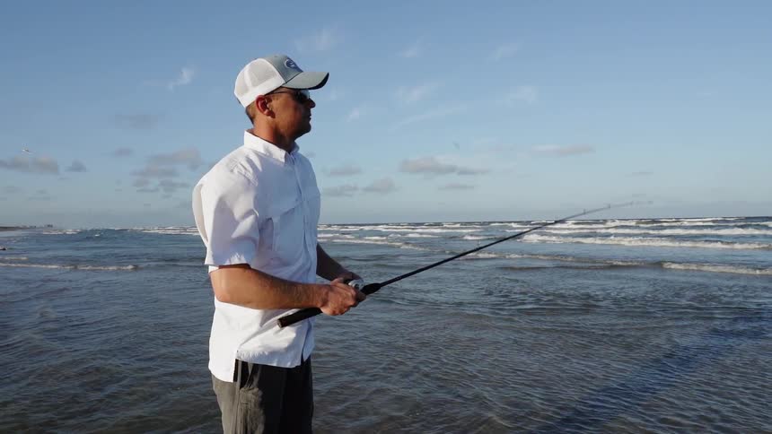 Coastal Fishing And Surfing