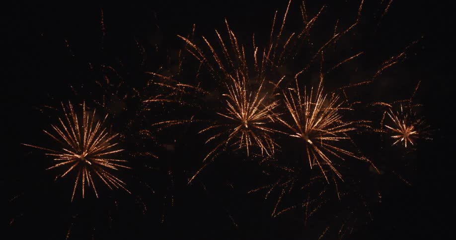 Fourth of July fireworks exploding