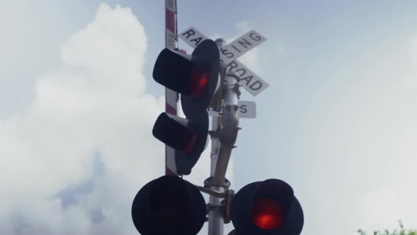 Railroad Crossing Arm Goes Up