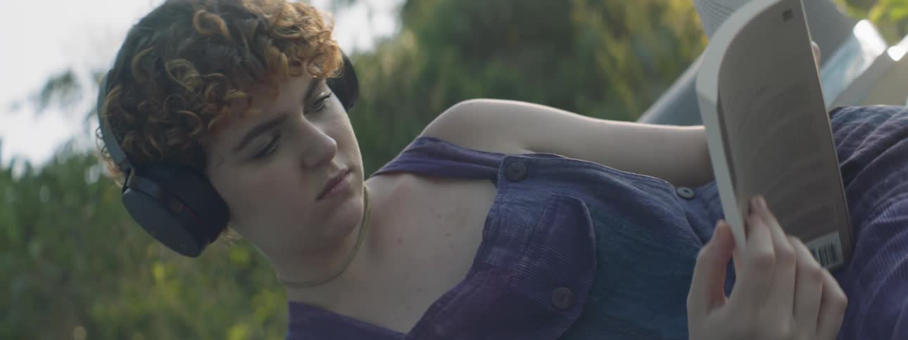 Teen On Couch In Nature