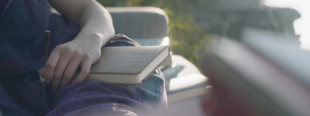 Teen On Couch In Nature