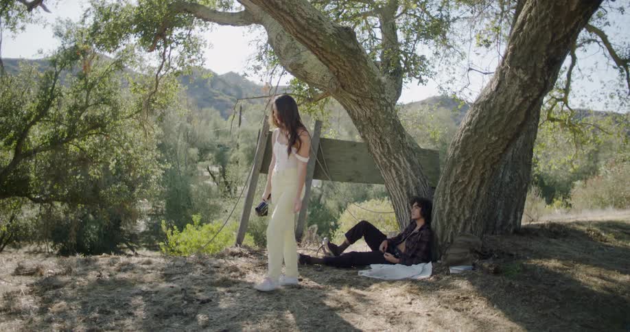 Couple Filming And Hanging Out In Nature