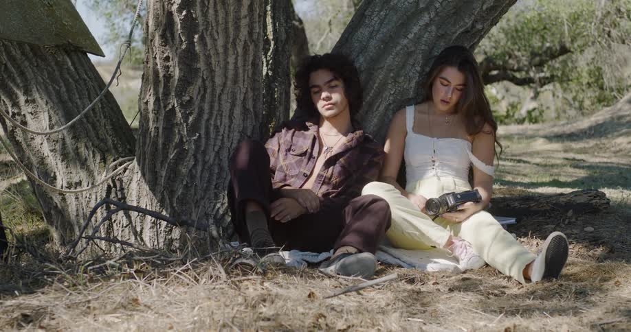 Couple Filming And Hanging Out In Nature