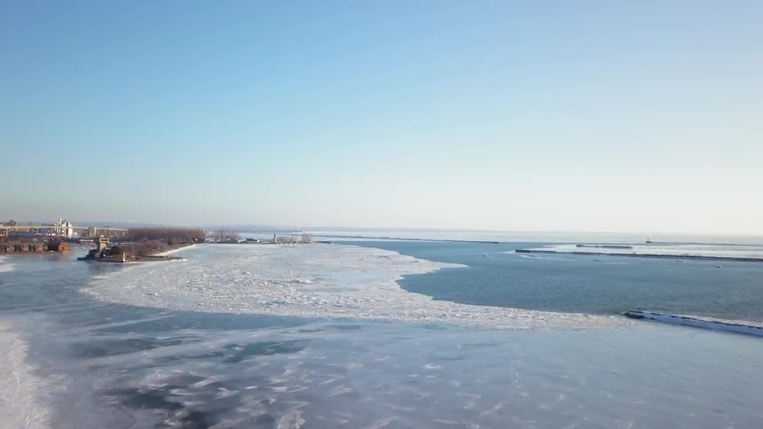 Buffalo Winter Scenics Aerials