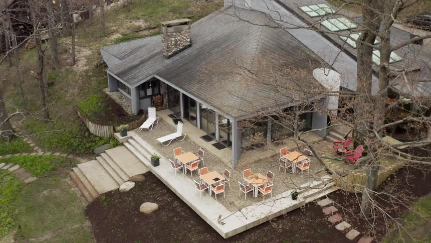 Michigan Lake House Aerials