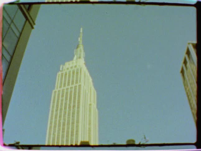 A city building towers overhead