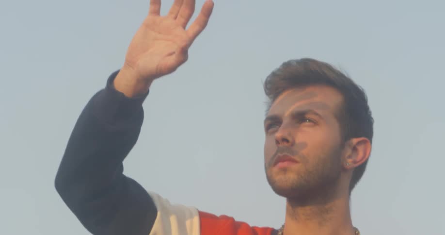 Man On Rooftop
