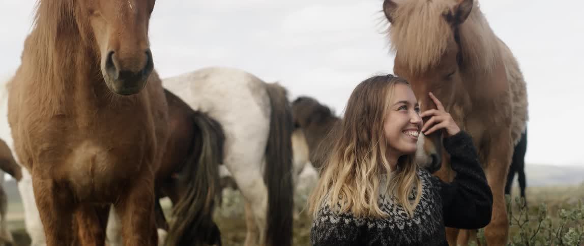 Women With Horses In Iceland